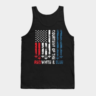 Courtesy Of The  America US Flag Tank Top